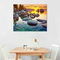 thumbnail image 3 of COMIO Award Winning Landscape Panoramic Art Print Poster: Lake Tahoe Sunset, 3 of 5