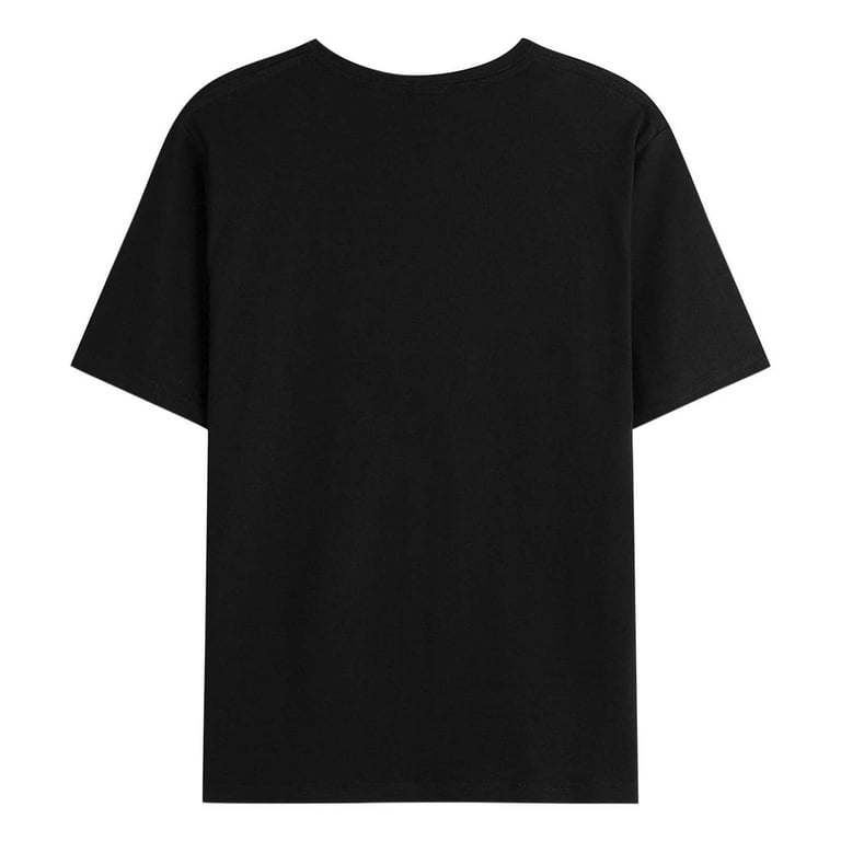Minimalist Black T-Shirt with White Box Truck Design for Women