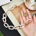 thumbnail image 3 of 14.1 Inch Acrylic Short Bag Handle DIY Acrylic Purse Handbag Chain Resin Bag Chain Replacement Clutches Handles Bag Decoration Chain Accessories DIY, 3 of 5
