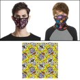 thumbnail image 3 of Abbracc Cotton Fabric Skull Pattern Squared Patchwork Quilting Craft DIY 50x50cm - Yellow 90x110cm, 3 of 9