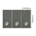 thumbnail image 3 of Set de toallas de algodón bordadas para Halloween | 3 Pack de toallas de baño blandas absorbentes | Negro Amarillo Gris Blanco | 2,62 PIES | 80x35cm | Toallas de spa decorativas para el hogar Comfort, 3 of 6