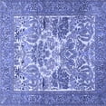 thumbnail image 1 of Ahgly Company Machine Washable Indoor Square Animal Blue Traditional Area Rugs, 5' Square, 1 of 4