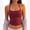 Cherry Red, variant on Womens Tank Top Built in Bra Yoga Workout Tops Crop Halter Neck Womens Padded Sport Back Bras Cami Athletic Gym Cropped Tanks Spaghetti Strap Woman Backless Running Camisole