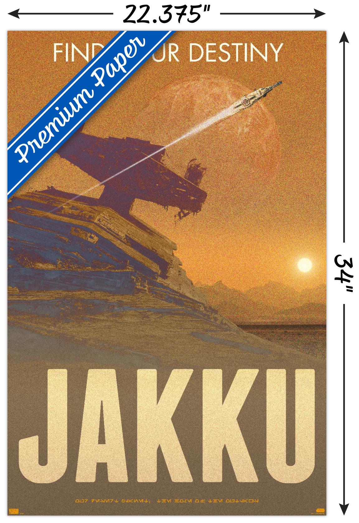 Star Wars: Jakku - Find Your Destiny by Russell Walks Wall Poster, 22.375" x 34"