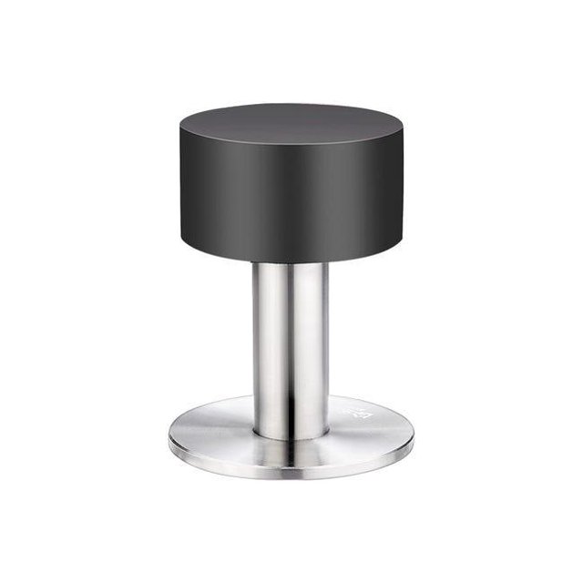 Promoción, 3 topes adhesivos para puertas de acero inoxidable con goma a prueba de golpes para cinta adhesiva de doble cara 3M (40 mm)