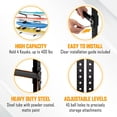 thumbnail image 3 of Yes4All Kayak Wall Rack 400lbs 4 Adjustable Levels Kayak Storage Rack for Garage Heavy Duty Kayak Racks, 3 of 7
