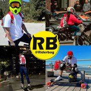 Riderbag Hi Vis Reflective Bike Motorcycle Backpack Red