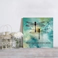 thumbnail image 4 of Painting Canvas Wall Art Ink Dragonfly Nature Insect Giclee Artwork Modern Framed Prints Ready to Hang Wall Paintings for Living Room Bedroom Kitchen Home Decorations 12x12inch, 4 of 6