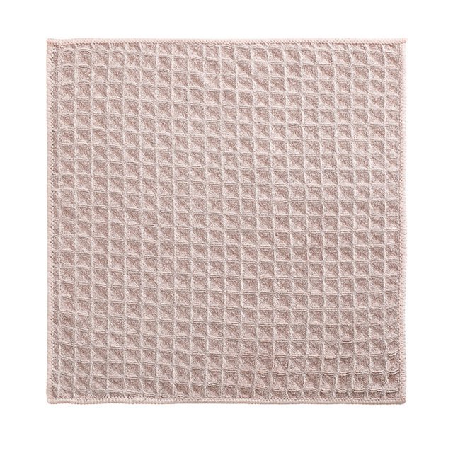Cleaning Cloth Water Absorption Quick-drying No-Shedding Tear Resistant Anti-grease Waffle Texture Cleaning Towel Kitchen Supply