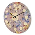 thumbnail image 3 of Designart 'Botanical Floral Retro V' Mid-Century Modern Wood Wall Clock, 3 of 5