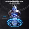 thumbnail image 5 of Simple Deluxe 18 inch 3 Speed 4000 CFM Metal Wall Mount Fan, 5 of 9
