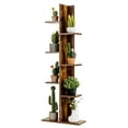 thumbnail image 1 of Costway Bibliothèque Concept Ouvert Étagère de Présentation pour Plantes Support de Rangement Bois Marron, 1 of 10