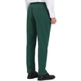 thumbnail image 3 of INSPIRE CHIC Men's Dress Pants Classic Fit Flat Front Solid Color Prom Trousers 28 Olive Green, 3 of 6