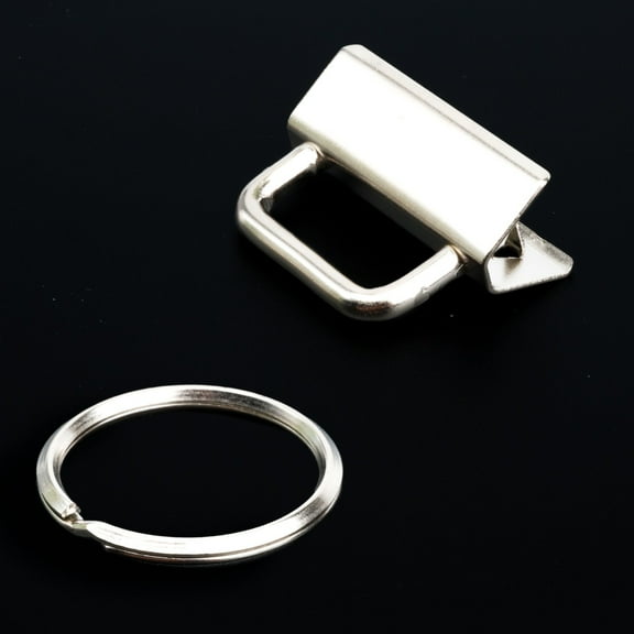 50 - Country Brook Design® 1 1/4 inch Key Chain Fob Wristlet Hardware Sets with Key Ring