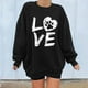 thumbnail image 2 of Sudadera Para Mujer Sudaderas de Otoño Estampado de Calavera Suelto Cuello Redondo Manga Larga Sudadera de Gran Tamaño de Lana Odeerbi  ODB171483, 2 of 7