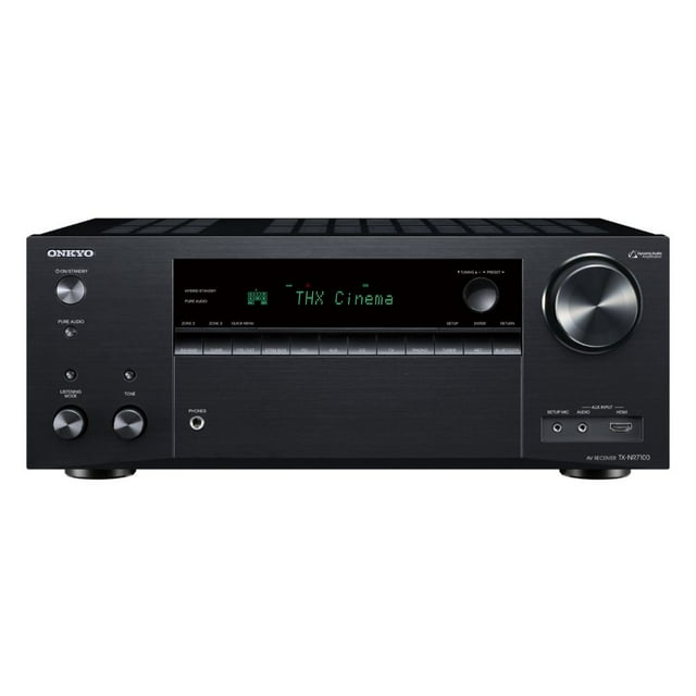 Receptor TX-NR7100 Negro 220W Wi-Fi 7.2 Ch Alexa Onkyo Tecnologías de virtualización de sonido Dolby Atmos Height Virtualizer y DTS Virtual: X 3D