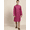 Magenta, variant on Sojanya (Since 1958) Men'S Cotton Linen Yellow Checked Only Long Kurta, Size 38