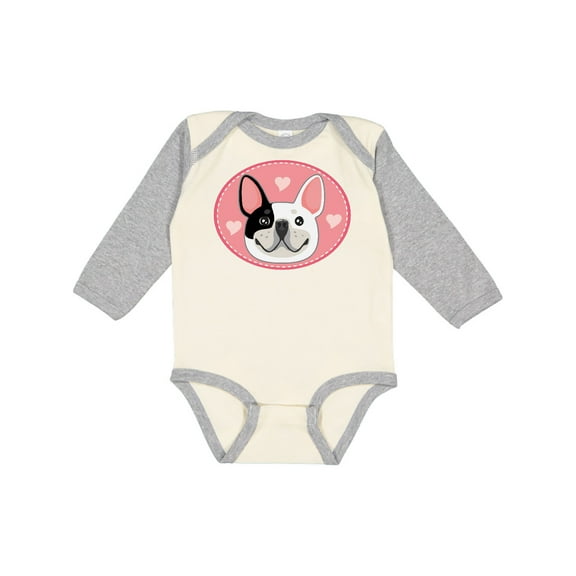 Inktastic French Bulldog Dog Girls Long Sleeve Baby Bodysuit