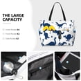 thumbnail image 5 of Yiaed Cute Cartoon Dinosaurs Print Large Capacity Beach Travel Bag - Waterproof Zipper Vacation Tote for Sandproof Storage, and Camping, 5 of 5