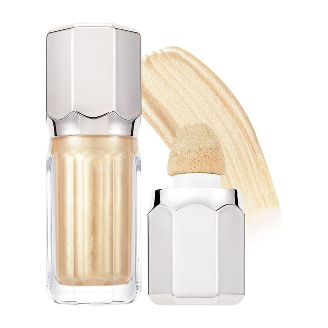 Iluminador líquido de alta pigmentación con aplicador de esponja integrado para esculpir el rostro. Iluminadores naturales modulables de larga duración. Bronceador para contorno. 7 ml. Alta pigmentaci