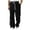 #225-Black, variant on Yaoyar Men's Solid Color Corduroy Elastic Tight Waist Drawstring Straight Leg Pants