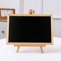 YIMWNYI Wooden Chalkboard Sign with Stand - Small Blackboard Writing Board for Students, Home Decoration & Crafts - Easy to Clean & Carry, Perfect for Educational Environments