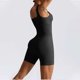thumbnail image 3 of Pantalones Cortos de Yoga para Mujeres Traje sin Mangas de Ajuste Suelto Color Sólido Fallow Casual, Poliéster Ligero para Uso Diario Y Activo, 3 of 4