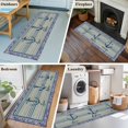 thumbnail image 5 of Nautical Archor 2'x6' Runner Rugs for Hallway Kitchen Bedside Non Slip, Vintage Country Ocean Archor Blue Stripes Entryway Rug Runners with Rubber Backing, Long Carpet Runner for Laundry Room, 5 of 8