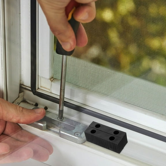 OUNONA 2 Pcs Window Stoppers for Sliding Limiter Child Office Black