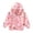 5# Pink, variant on Ingzy Kids Girls Cartoon Zip Hooded Jacket Spring Fall Light Windbreaker Toddler Outwear