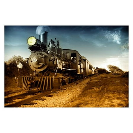 Yosemite Home Decor 3120032 Wild West Art on Tempered Glass, Mutlicolor