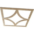 thumbnail image 2 of 32"OD x 20 1/2"ID x 3/8"T Statesman Wood Fretwork Pierced Ceiling Medallion, Red Oak, 2 of 3
