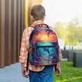 thumbnail image 6 of Disketp Hawaiian Island Dolphin Backpack - Comfortable Daypack with The right laptop for you Spacious Main Compartment & other poket - {designName} print, 6 of 6