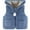 Blue, variant on Lindreshi Toddler Girl Coats and Jackets Toddler Baby Girls Plush Cute Rabbit Ears Keep Warm Sleeveless Hoodie Vest Coat
