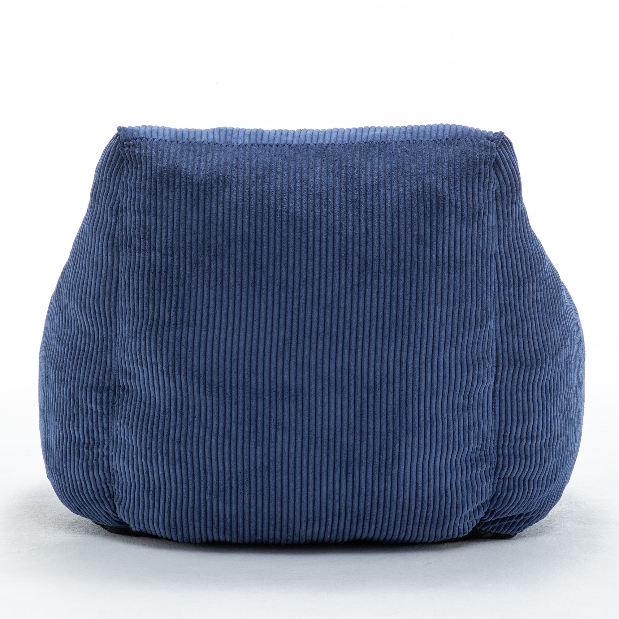 Bean Bag Chair Sofa for Adults Teens, Comfy Corduroy Large Bean Bag Chairs with Armrests for Bedroom Living Room, Adult Beanbag Lazy Sofa Couch Chairs with Filler Included (Blue)