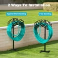 thumbnail image 4 of Garden Hose Holder, Freestanding Water Hose Holder, Detachable Heavy Duty Garden Organized Hanger for Outdoor Yard Lawn, 4 of 7