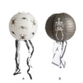 thumbnail image 3 of Inteprter Decoración de farol de Halloween, adorno para el hogar, diseño de escena DIY, linternas de papel plegables, accesorios, colgante para Festival Kits de decoración para fiestas Blanco Inteprter HA068095-01, 3 of 6