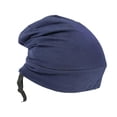 thumbnail image 4 of TISHITA Bonnet Sleep Caps Hair Cover Adjustable Buckle Strap Multi Scene Use Comfortable Navy Blue, 4 of 8