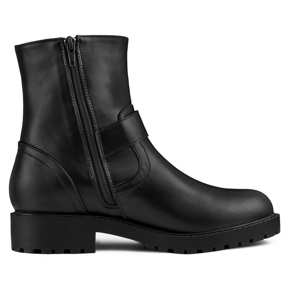 2 inch heel mid calf boots