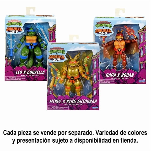 Figura de Accion TMNT X GODZILLA Colaboracion Varios Modelos 1 Pieza