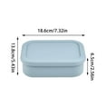 thumbnail image 2 of Adult Bento Durable Silicone Lunch Container Shatterproof Leakproof Design Microwave Dishwasher Safe For Work, 2 of 5