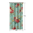 thumbnail image 5 of Pioneer Flower Floral Print Pattern Shower Curtain 36"x72" ,Bathroom Decorative Shower Curtains Set with 12 Hooks,Modern Waterproof Washable Shower Curtain, 5 of 6