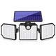 thumbnail image 2 of Lámpara de pared solar, luz de calle, lámpara de iluminación para exteriores, lámpara de inducción infrarroja del cuerpo humano, luz de jardín, luz de inundación de 230 LED, 2 of 2
