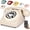 beige, variant on Retro Rotary Phone with Handset, Old Fashioned Corded Desk Telephone, Supports Calls, Cell Phones for Home Office Use(Blue)