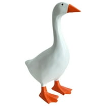 Bohorizon 7 in Mini Desk Goose Key Holder Decor Desk Goose Statue for Gifts (White)