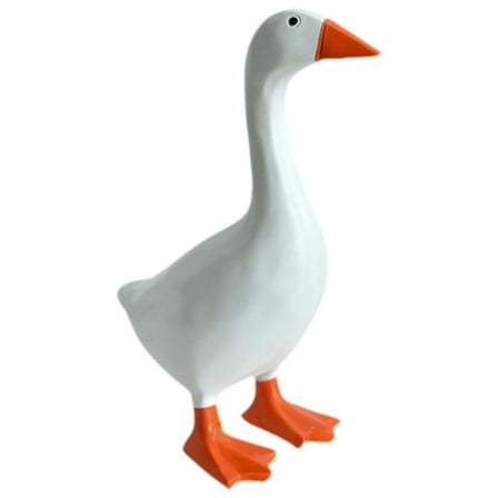 Bohorizon 7 in Mini Desk Goose Key Holder Decor Desk Goose Statue for Gifts (White)
