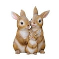 thumbnail image 1 of GROWTH TANK Garden Statue Bunny Figurines Scene Layout Rabbit Sculptures For Bedroom Outdoor 3pcs, 1 of 9