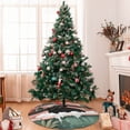 thumbnail image 7 of Qekee Black Cat Pink Bathroom Print Christmas Tree Skirt Red Tree Skirt Winter Tree Skirt for Red Christmas Indoor Outdoor Decorations-30", 7 of 7