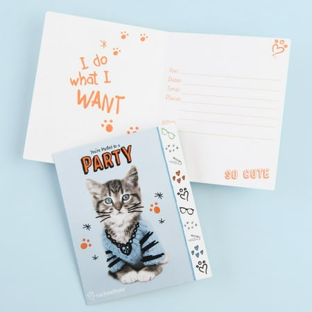 Rachael Hale Party Supplies Cats Rule Invitations (8)