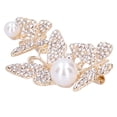 thumbnail image 1 of Broche Pin Diamante Patrón De Mariposa Pin De Solapa Insignias De Abrigo Accesorios De Ramillete De FiestaBlanco, 1 of 5